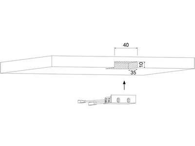 VILÁGÍTÁSTECHNIKAI KIEGÉSZÍTŐ SLA013 DUPLA NYÍLÓAJTÓS INFRASZENZOR FEKETE