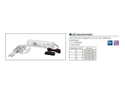 LED VILÁGÍTÁS SLD30W-24V LED TRANSZFORMÁTOR FEHÉR