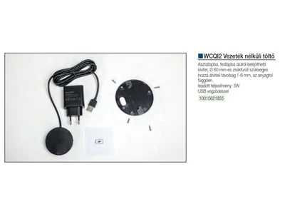 Forest VILÁGÍTÁSTECHNIKAI KIEGÉSZÍTŐ WCQI2 VEZETÉK NÉLKÜLI TÖLTŐ FEKETE - 10015621855