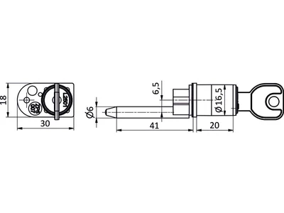 Forest LEHMANN BÚTORZÁR 421 KÖZPONTI FIÓKZÁR  NIKKEL - 10003212200