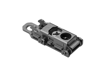 PÁNTALÁTÉT FDS C82 KLIPPES EGYENES EXCENTERES, 0 mm CSAVAR NÉLKÜL FEKETE