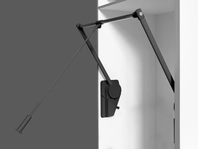 GARDRÓBLIFT 151/N 750-1150 mm, 20kg FEKETE-KRÓM