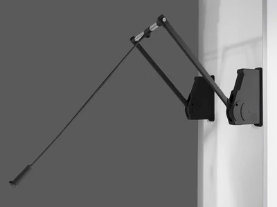 GARDRÓBLIFT 800/N FALRA SZERELHETŐ 750-1150 mm, 10kg FEKETE-KRÓM