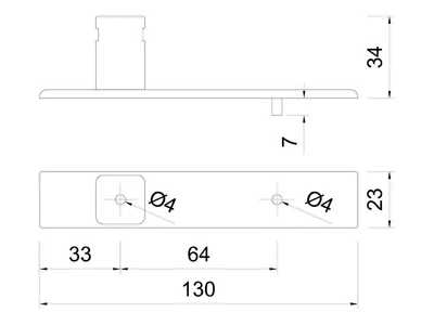 BÚTORFOGANTYÚ WPL892-064 ALÁTÉT LEMEZ WPO892 GOMBHOZ 64mm ARANY