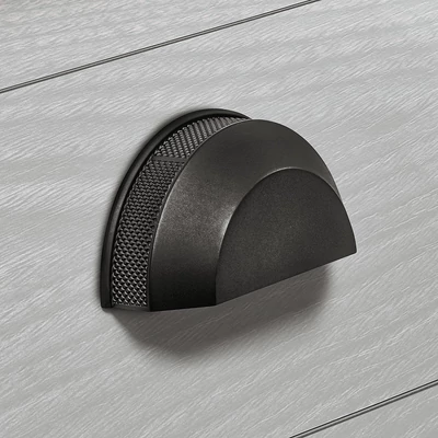 106.70.420 Hafele Déco H2315 Foganyú Gomb Fekete matt