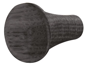 106.71.581 Häfele Déco H2525 Fogantyú Gomb Fából Fekete Tölgy