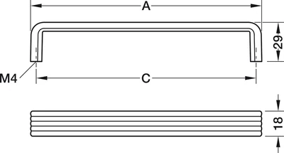 106.70.660 Hafele Déco H2345 Fogantyú Bronz Arany