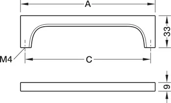 106.71.140 Häfele Déco H2530 Fogantyú Matt Fekete