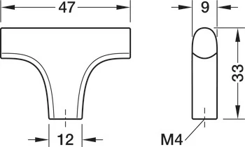 106.71.182 Häfele Déco H2535 Fogantyú Gomb Szálcsiszolt Arany