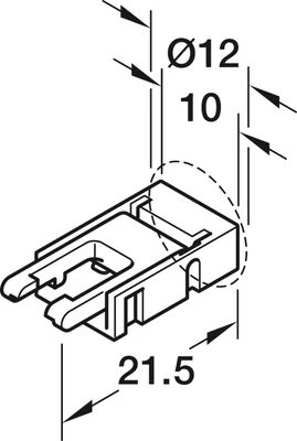 833.95.706 Hafele LOOX 5 LED 24V-os LED tápvezeték 2fm