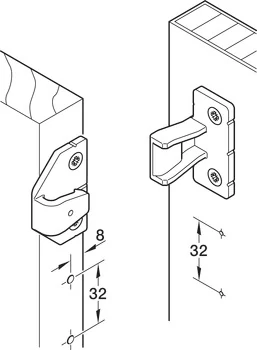 262.50.390 Häfele Pacofix PF-LR panelrögzítő