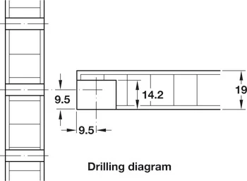 282.43.101 Häfele Acél Polctartók Vállal 8mm-es Alátámasztóhosszal Fapolcokhoz 5mm-es Furatba Helyezhető Teherbírás 80kg Barnított