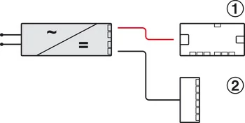 833.72.935 Hafele LOOX 5 ECO LED Trafó 220-240 V 40W 12V 4 kimenettel