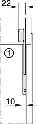 Free Flap SLIM 1.10 Push Felnyíló Vasalat