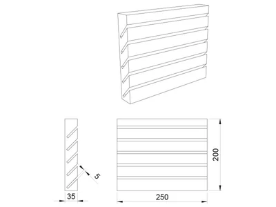 KÜLSŐ FÉMRÁCS "HANG" MÁGNESES KÉSTARTÓ AKASZTÓVAL 250x204x37MM BÜKK
