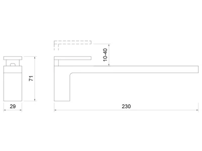 POLCTARTÓ ART RM30A ÁLLÍTHATÓ 29x71x230 mm ANTRACIT SZÜRKE
