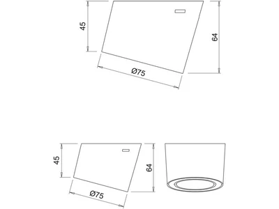LED VILÁGÍTÁS UNIKA 4.5W 2700-4000K 24V DC D=75mm FEKETE