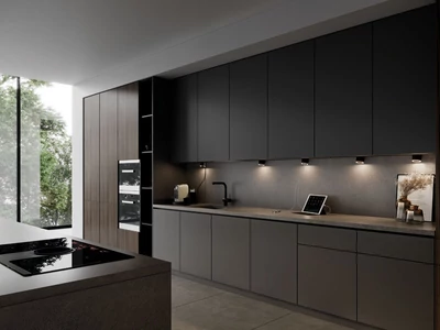 LED VILÁGÍTÁS UNIKA 4.5W 2700-4000K 24V DC D=75mm 230V-OS DUGALJJAL FEKETE