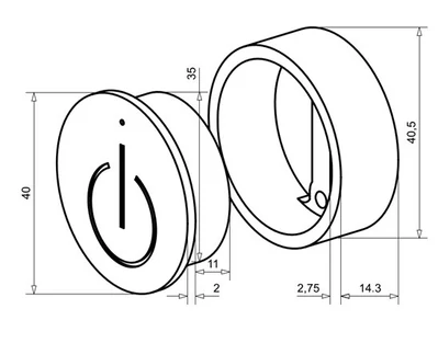 VILÁGÍTÁSTECHNIKAI KIEGÉSZÍTŐ SLA03 BEÉPÍTHETŐ VEZETÉK NÉLKÜLI ÉRINTŐKAPCSOLÓ+CR3032 FEKETE