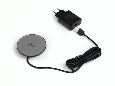 VILÁGÍTÁSTECHNIKAI KIEGÉSZÍTŐ SM-702 BEÉPÍTHETŐ VEZETÉK NÉLKÜLI TÖLTŐ 10W 12V DC D=76MM FEKETE