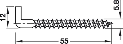 057.02.912 Kampós csavar 55 mm