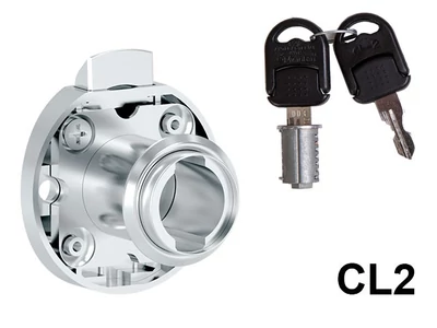 Forest CL BÚTORZÁR 735-CL2 RUGÓS FIÓKZÁR 33x35mm KÖR NIKKEL - 10003230600