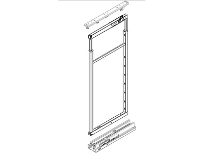 Forest BELSŐ FÉMRÁCS CE1905 120 KG KAMRAPOLC VASALAT 1740/2200x487mm SZÜRKE - 10006206998