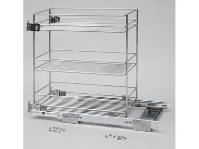 Forest BELSŐ FÉMRÁCS EGTGS40B3C 3RÉSZES KIHÚZHATÓ POLC . KRÓM-SZÜRKE - 10006207241