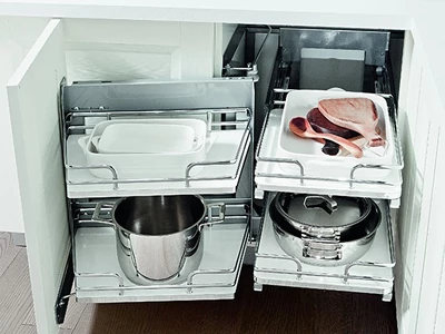 Forest BELSŐ FÉMRÁCS SMACE45SX BALOS SAROKSZEKRÉNYBE SZERELHETŐ 845x568x489mm KRÓM-FEHÉR - 10006210710