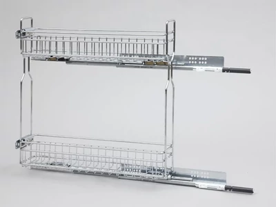 Forest BELSŐ FÉMRÁCS 2104SY/15-50 OLDALLAPRA SZERELHETŐ CSILLAPÍTOTT KIHÚZHATÓ POLC 110x535x510mm KRÓM - 10006220210