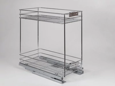 Forest BELSŐ FÉMRÁCS 24270.300 FENÉKLAPRA SZERELHETŐ 2 RÉSZES KIHÚZHATÓ POLC 245x510x475mm KRÓM - 10006250510