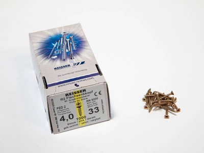 Forest FACSAVAR REISSER 4x33mm ACÉL, SÁRGÍTOTT, TÖVIGMENETES 1000db/doboz - 10007110330
