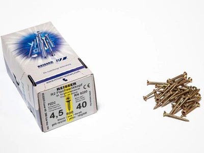 Forest FACSAVAR REISSER 4,5x40mm ACÉL, SÁRGÍTOTT, TÖVIGMENETES 500db/doboz - 10007110425