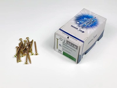 Forest FACSAVAR REISSER 5x60mm TORX,  ACÉL, SÁRGÍTOTT, TÖVIGMENETES 200db/doboz - 10007113540