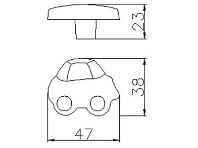 Forest BÚTORFOGANTYÚ H147-47 RU1 AUTÓ GOMB PIROS - 10007250320