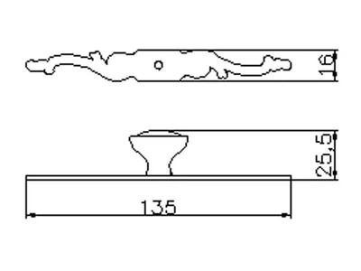Forest BÚTORFOGANTYÚ 1546-137 ÁTM:30 ANTIKOLT BRONZ - 10007304550