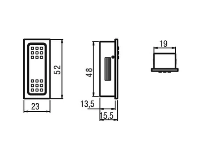 Forest BÚTORFOGANTYÚ 1597-52 52X23 ALUMÍNIUM - 10007304710
