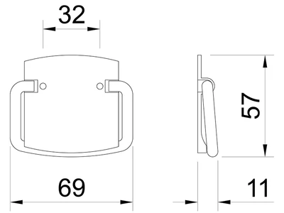 Forest BÚTORFOGANTYÚ 1816-69 ZNS5 32 ANTIKOLT BRONZ - 10007304926