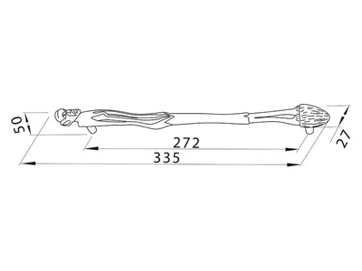 Forest BÚTORFOGANTYÚ 1696-335 ZN10 272 ANTIKOLT BRONZ - 10007306500