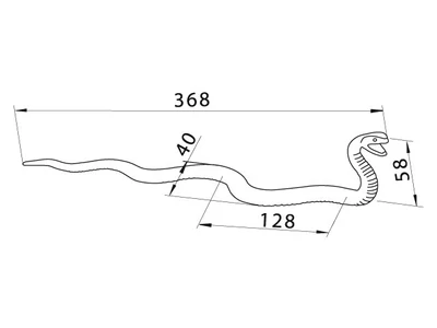 Forest BÚTORFOGANTYÚ 1874-365 ZN10 128 ANTIKOLT BRONZ - 10007306520