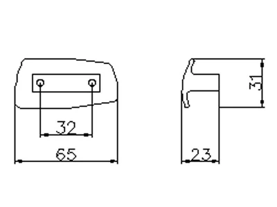 Forest BÚTORFOGANTYÚ 2092-65 PB21 65x31x23 ALUMÍNIUM - 10007306620