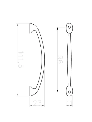 Forest BÚTORFOGANTYÚ 2129-112 ZN10 96 ANTIKOLT BRONZ - 10007306630