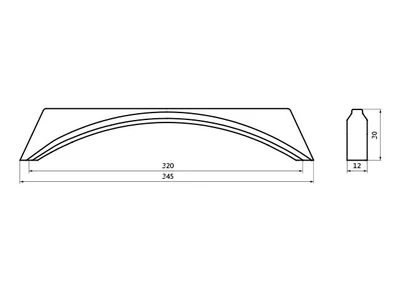 Forest BÚTORFOGANTYÚ 2341-345ZN16 320 FEKETE NIKKEL - 10007306821
