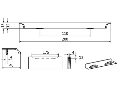 Forest BÚTORFOGANTYÚ 2311-200PB21 128 ALUMÍNIUM - 10007306862