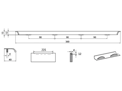 Forest BÚTORFOGANTYÚ 2311-360PB21 288 ALUMÍNIUM - 10007306872