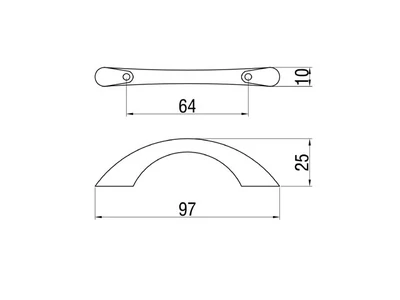 Forest BÚTORFOGANTYÚ 0549-97 64 KRÓM - 10007404920