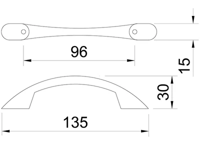 Forest BÚTORFOGANTYÚ 916-135 96 MATT NIKKEL - 10007413805