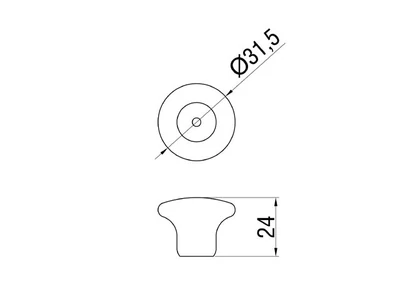 Forest BÚTORFOGANTYÚ SP1-33 PD1 GOMB FEHÉR-ARANY - 10007421700