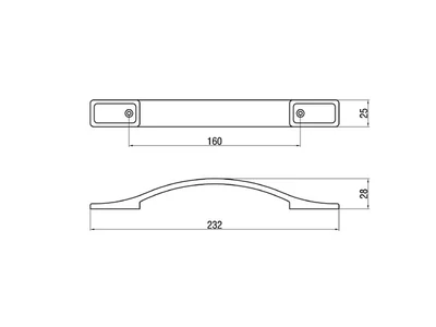 Forest BÚTORFOGANTYÚ C305/33 160 MATT NIKKEL - 10007500112