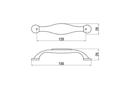 Forest BÚTORFOGANTYÚ 120-128 128 ANTIKOLT BRONZ-BEIGE - 10007550030